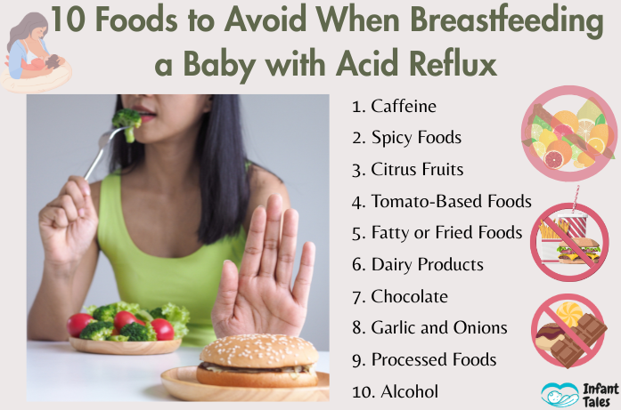 10 Foods to Avoid When Breastfeeding a Baby with Acid Reflux