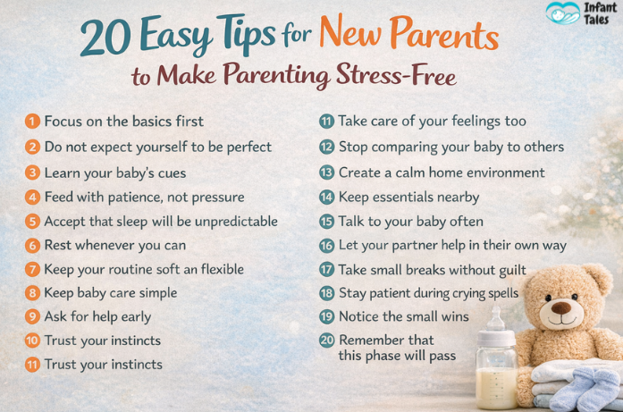 20 Easy Tips for New Parents to Make Parenting Stress-Free 2