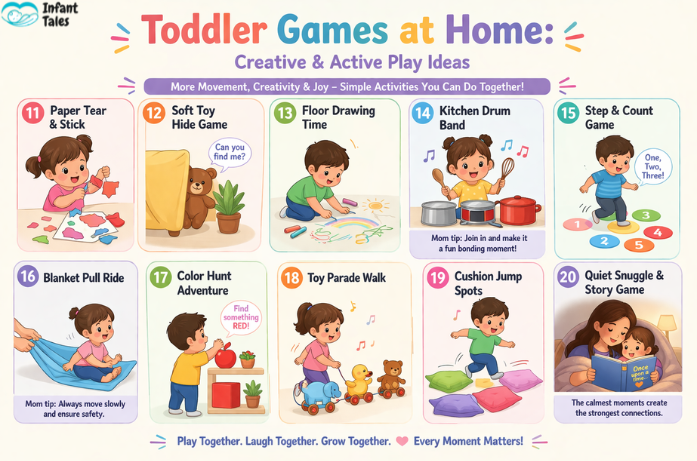 Toddler Games at Home Creative & Active Play Ideas