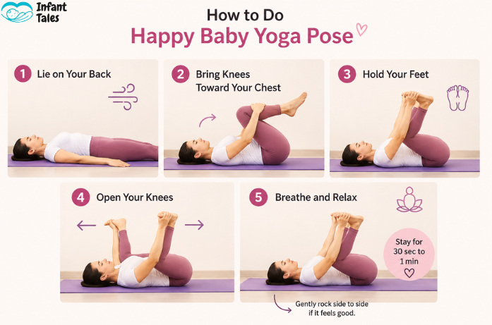 How to Do the Happy Baby Yoga Pose