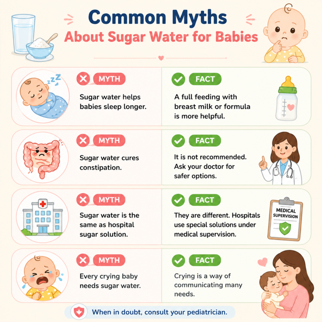 Common Myths About Sugar Water for Babies