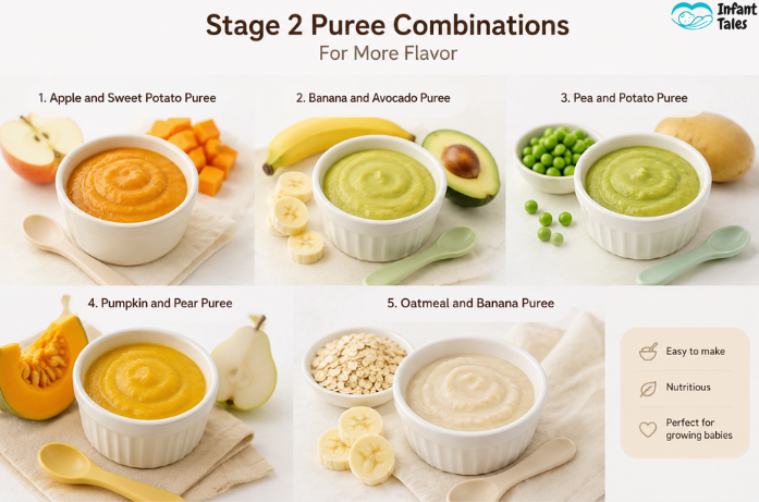 Stage 2 Puree Combinations for More Flavor
