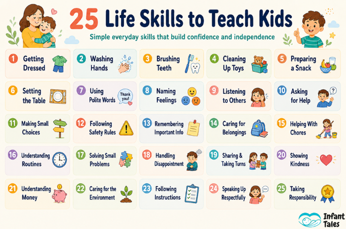 25 Life Skills to Teach Kids